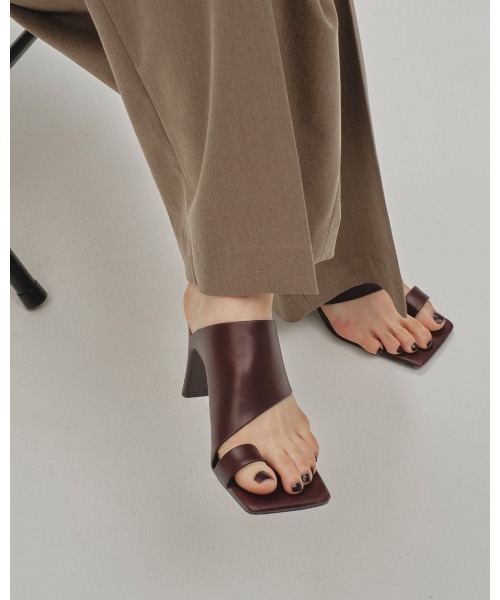 セール】TODAYFUL Square Leather Sandals 12511005（サンダル