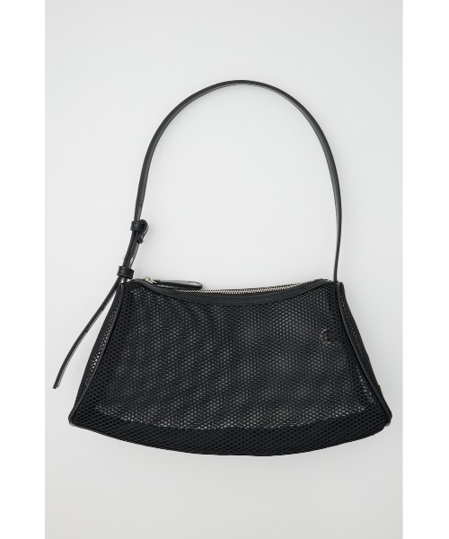 MOUSSY(マウジー)の「MESH ONE SHOULDER バッグ(ショルダーバッグ・レディース・キナリ/ブラック・FREE)」の5枚目の写真