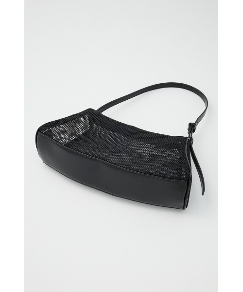 MOUSSY(マウジー)の「MESH ONE SHOULDER バッグ(ショルダーバッグ・レディース・キナリ/ブラック・FREE)」の12枚目の写真