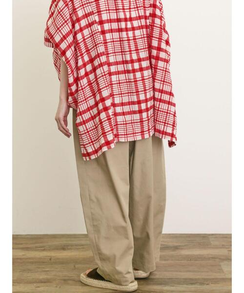 Samansa Mos2（サマンサ モスモス）の「【M/Lサイズ】パン屋さんみたいなタックパンツ（その他パンツ・レディース・チャコールグレー/オフホワイト/ベージュ・M/L）」の19枚目の写真