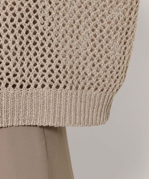 mysty woman（ミスティウーマン）の「2WAYメッシュプルオーバー　497235（ニット/セーター・レディース・オフホワイト/ブラック/グレイッシュベージュ・FREE）」の17枚目の写真