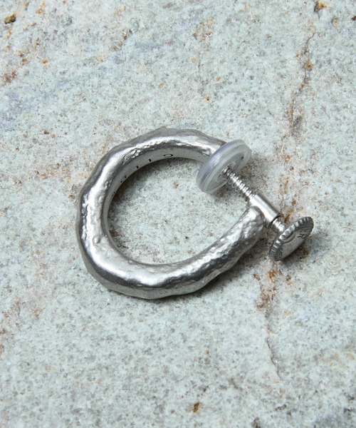 GILD ギルド / Small atypical hoop clip on earring シルバー925スモールエイティピカルフープクリップオンイヤリング 片耳用 / G251-ER01