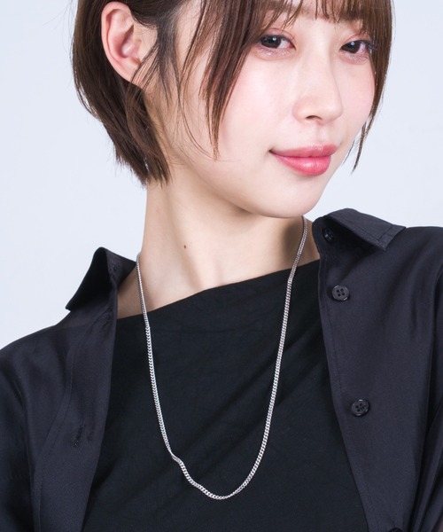 Tom Wood(トムウッド)スクエアペンダント シルバーネックレス □日本未入荷□ Tom Wood シルバー スクエアチェーンネックレス