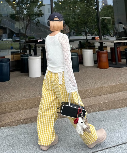 Alley Tokyo(アリートーキョー)の「いろんな柄パラシュートパンツ(その他パンツ・レディース・イエロー/レッド/サックスブルー/ブラック/ブラウン/ピンク・F)」の19枚目の写真