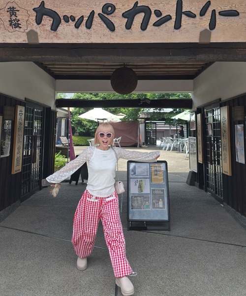 Alley Tokyo(アリートーキョー)の「いろんな柄パラシュートパンツ(その他パンツ・レディース・イエロー/レッド/サックスブルー/ブラック/ブラウン/ピンク・F)」の13枚目の写真