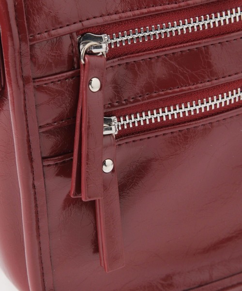 LAKOLE（ラコレ）の「Wジップスクエアショルダーバッグ / 494027（ショルダーバッグ・レディース・ブラック/ボルドー/オフホワイト・FREE）」の10枚目の写真