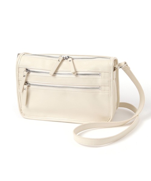 LAKOLE（ラコレ）の「Wジップスクエアショルダーバッグ / 494027（ショルダーバッグ・レディース・ブラック/ボルドー/オフホワイト・FREE）」の19枚目の写真