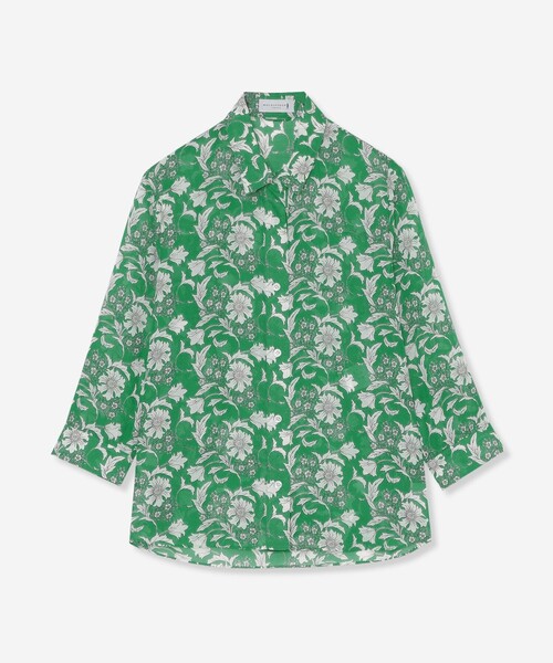 極美品☆大きいサイズ☆マッキントッシュロンドン バイブリーフラワー ブラウス セール】【BIBURY FLOWER】バイブリーフラワーブラウス（シャツ