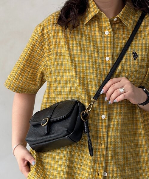 CPCM（シーピーシーエム）の「ヴィンテージミニショルダー（ショルダーバッグ・レディース・ブラック/ブラウン/グリーン・FREE）」の2枚目の写真