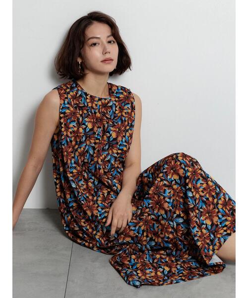 Te chichi(テチチ)の「フラワープリントワンピース(ワンピース・レディース・グリーン/オレンジ・F)」の18枚目の写真