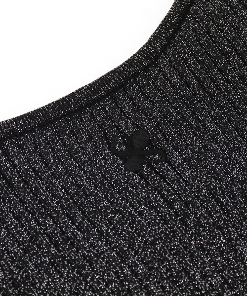 ANAP（アナップ）の「ラメ クロップド ２WAY クロス デザイン ニット トップス（ニット/セーター・レディース・ブラック/ホワイト・FREE）」の15枚目の写真