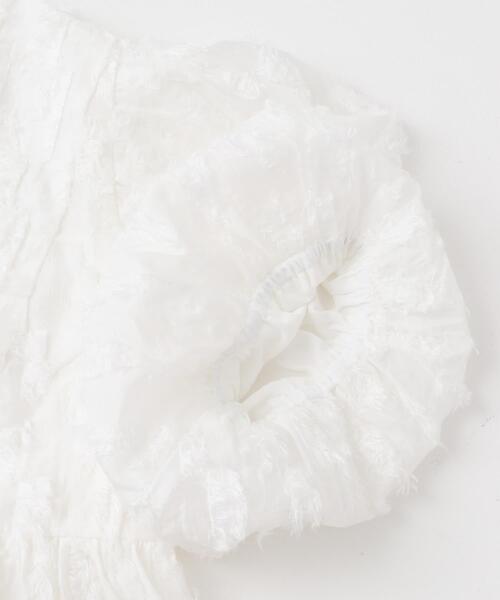 URBAN RESEARCH ROSSO WOMEN（アーバンリサーチ　ロッソ）の「ジャガードバルーンスリーブブラウス（シャツ/ブラウス・レディース・ホワイト/ブルー系その他・FREE）」の11枚目の写真