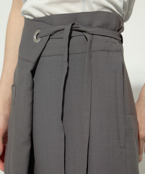 【M.sky】UJOH ウジョー　西崎 暢　ラベンダー スラックス 1 Tuck Belt PNT（スラックス）｜UJOH（ウジョー）の
