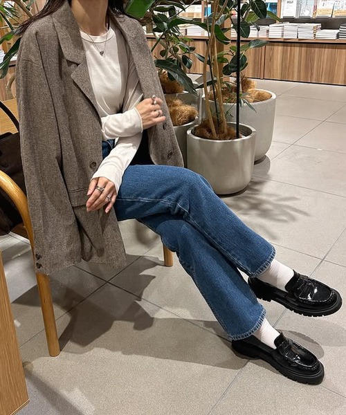 セール】ダブルテーラードツイードジャケット（テーラードジャケット