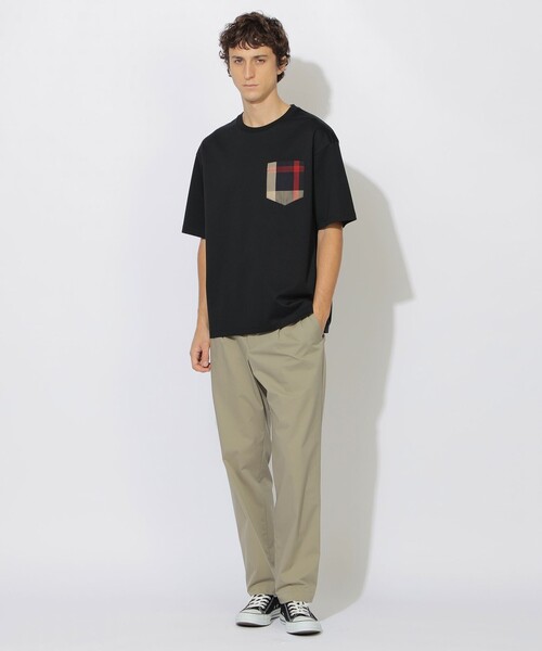 CB CRESTBRIDGE(シービークレストブリッジ)の「チェックポケットTシャツ(Tシャツ/カットソー・レディース・オフホワイト/ブラック・3/2/1/0)」の9枚目の写真