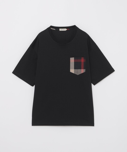CB CRESTBRIDGE(シービークレストブリッジ)の「チェックポケットTシャツ(Tシャツ/カットソー・レディース・オフホワイト/ブラック・3/2/1/0)」の14枚目の写真