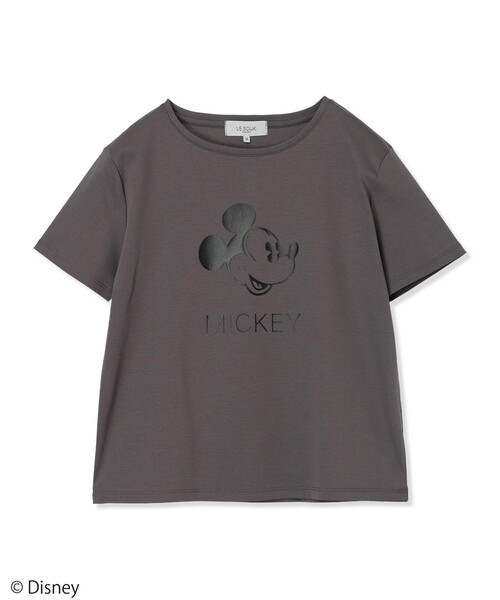 LE SOUK HOLIDAY(ルスークホリデー)の「Mickey Mouse/ロゴTシャツ【接触冷感】(Tシャツ/カットソー・レディース・オフホワイト/チャコールグレー/カーキ・M/L)」の10枚目の写真