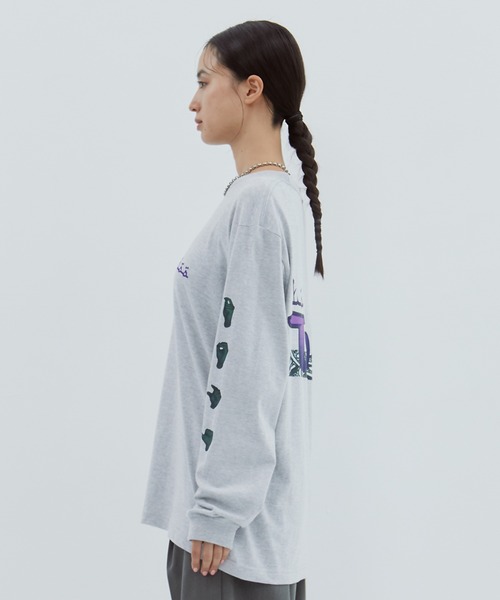 TOGA PULLA/トーガプルラ】Print tee LS/プリントロングTシャツ