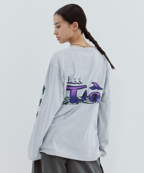 TOGA PULLA/トーガプルラ】Print tee LS/プリントロングTシャツ