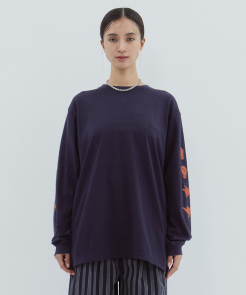 TOGA PULLA/トーガプルラ】Print tee LS/プリントロングTシャツ