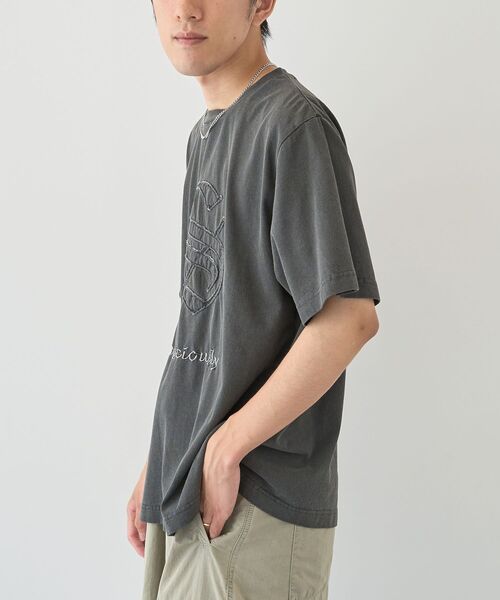 CRAFT STANDARD BOUTIQUE（クラフトスタンダードブティック）の「ピグメントアップリケTEE【ユニセックス】（Tシャツ/カットソー・レディース・ベージュ/グレー/チャコールグレー・M/L）」の21枚目の写真