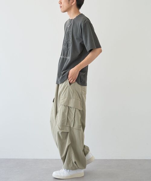 CRAFT STANDARD BOUTIQUE（クラフトスタンダードブティック）の「ピグメントアップリケTEE【ユニセックス】（Tシャツ/カットソー・レディース・ベージュ/グレー/チャコールグレー・M/L）」の18枚目の写真