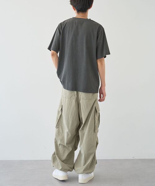 CRAFT STANDARD BOUTIQUE（クラフトスタンダードブティック）の「ピグメントアップリケTEE【ユニセックス】（Tシャツ/カットソー・レディース・ベージュ/グレー/チャコールグレー・M/L）」の17枚目の写真