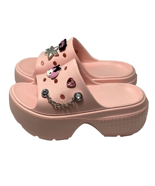 VIBGYOR(ヴィブジョー)の「【Sanrio】サンリオキャラクターズチェーン飾り付き厚底ヒールサンダル(MA)(サンダル・レディース・ブラック/ホワイト/パープル/ピンク・L/M)」の10枚目の写真