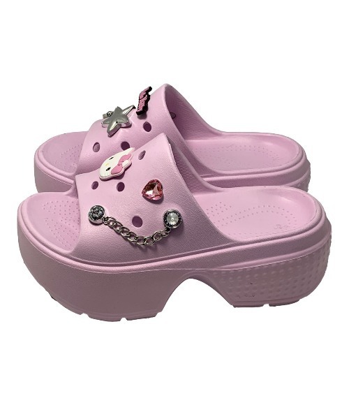VIBGYOR(ヴィブジョー)の「【Sanrio】サンリオキャラクターズチェーン飾り付き厚底ヒールサンダル(MA)(サンダル・レディース・ブラック/ホワイト/パープル/ピンク・L/M)」の14枚目の写真