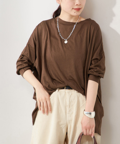 tシャツ 「追加3」リヨセルドルマンプルオーバー レディース 追加3》リヨセルドルマンプルオーバー（Tシャツ/カットソー