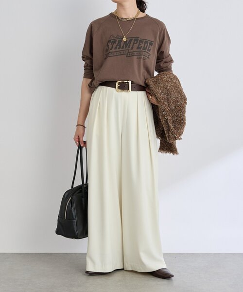 RIVE DROITE（リヴドロワ）の「【MONN.:. （モン）】ゴールドメタルレザーベルト（ベルト・レディース・ブラック/ダークブラウン・FREE）」の13枚目の写真