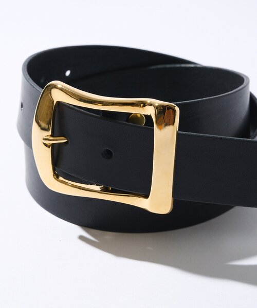 RIVE DROITE（リヴドロワ）の「【MONN.:. （モン）】ゴールドメタルレザーベルト（ベルト・レディース・ブラック/ダークブラウン・FREE）」の17枚目の写真