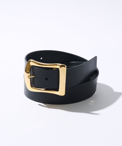 RIVE DROITE（リヴドロワ）の「【MONN.:. （モン）】ゴールドメタルレザーベルト（ベルト・レディース・ブラック/ダークブラウン・FREE）」の18枚目の写真