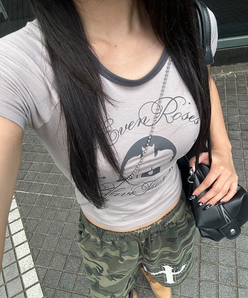 tシャツ A'GEM/9 × .kom 「NIIER NOR/ニーアノア」NN GIRL RAGLAN TEE/NNガールラグランTシャツ レディース A'GEM/9 × .kom 『NIIER NOR/ニーアノア』NN GIRL RAGLAN TEE/NN
