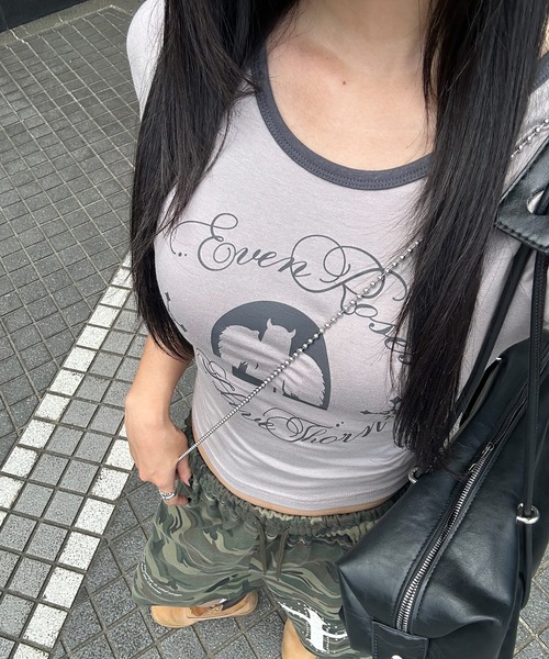 A'GEM/9 × .kom 『NIIER NOR/ニーアノア』BAD ANGEL SLIM TEE