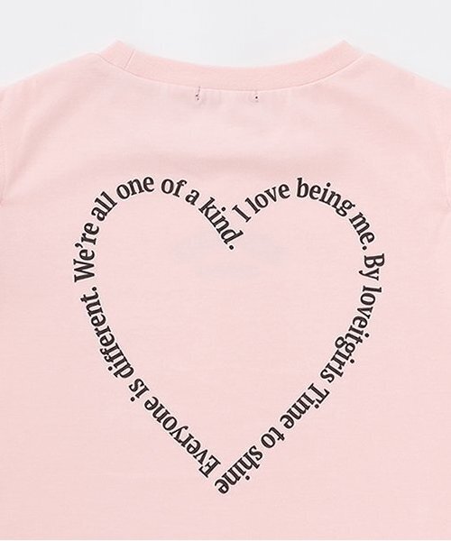 by LOVEiT（バイラビット）の「【大好評につき再入荷】【接触冷感】肩リボンバックハートTシャツ（Tシャツ/カットソー・キッズ・ブラック/サックスブルー/ピンク・120cm/130cm/140cm/150cm/160cm）」の9枚目の写真