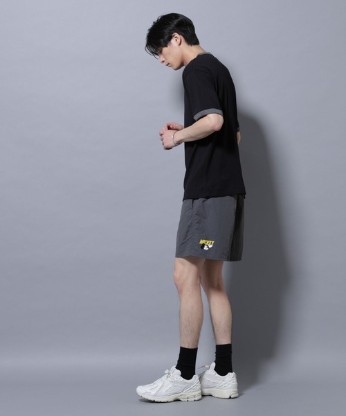 NANO universe(ナノユニバース)の「「NJ/CLUB」 ミッキーマウス/ナイロンショーツ(その他パンツ・メンズ・イエロー/コーラル/ブルーグリーン/グリーン系その他4/ネイビー・M/L)」の12枚目の写真