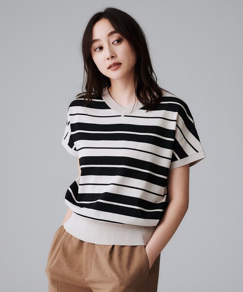 UNTITLED / アンタイトル 【初秋のきれいめトップス/前後2WAY】ネック