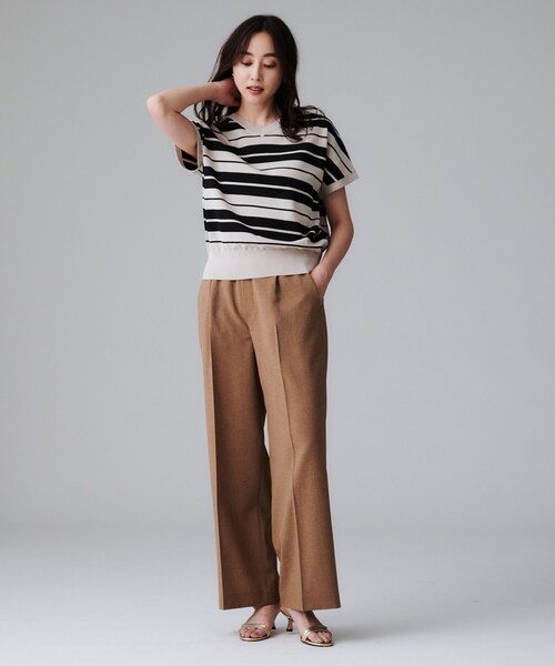 セール】【初秋のきれいめトップス/前後2WAY】ネックプルオーバー