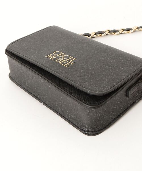CECIL McBEE(セシルマクビー)の「CECIL McBEE ラメチェーンカブセショルダーバッグ(ショルダーバッグ・レディース・ブラック/アイボリー・FREE)」の15枚目の写真