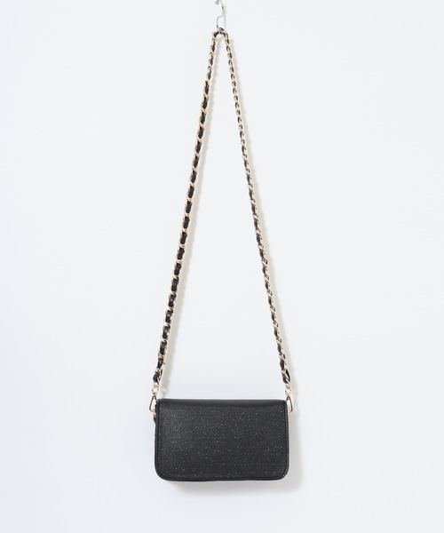 CECIL McBEE(セシルマクビー)の「CECIL McBEE ラメチェーンカブセショルダーバッグ(ショルダーバッグ・レディース・ブラック/アイボリー・FREE)」の10枚目の写真