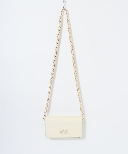 CECIL McBEE(セシルマクビー)の「CECIL McBEE ラメチェーンカブセショルダーバッグ(ショルダーバッグ・レディース・ブラック/アイボリー・FREE)」の3枚目の写真