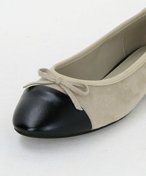 green label relaxing(グリーンレーベルリラクシング)の「ラウンド バレエシューズ 撥水(バレエシューズ・レディース・ナチュラル/ブラック/ブラウン系・25cm/24.5cm/24cm/22.5cm/23.5cm/23cm)」の8枚目の写真