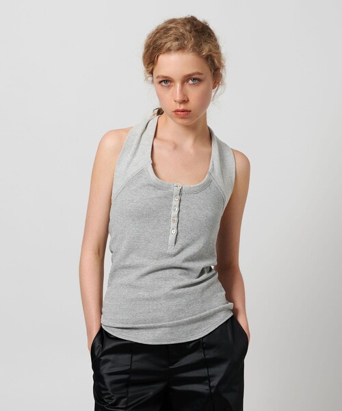 ATTISESSION（アティセッション）の「＜ATTISESSION＞ウラケ ホルターネック トップス（その他トップス・レディース・ネイビー/グレー系・FREE）」の2枚目の写真