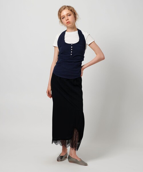 ATTISESSION（アティセッション）の「＜ATTISESSION＞ウラケ ホルターネック トップス（その他トップス・レディース・ネイビー/グレー系・FREE）」の4枚目の写真