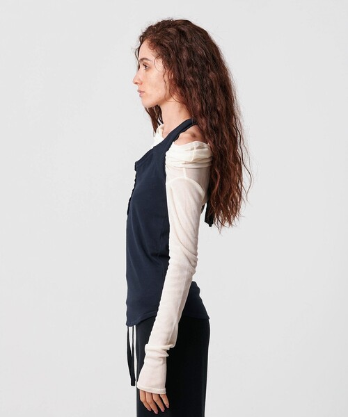 ATTISESSION（アティセッション）の「＜ATTISESSION＞ウラケ ホルターネック トップス（その他トップス・レディース・ネイビー/グレー系・FREE）」の12枚目の写真