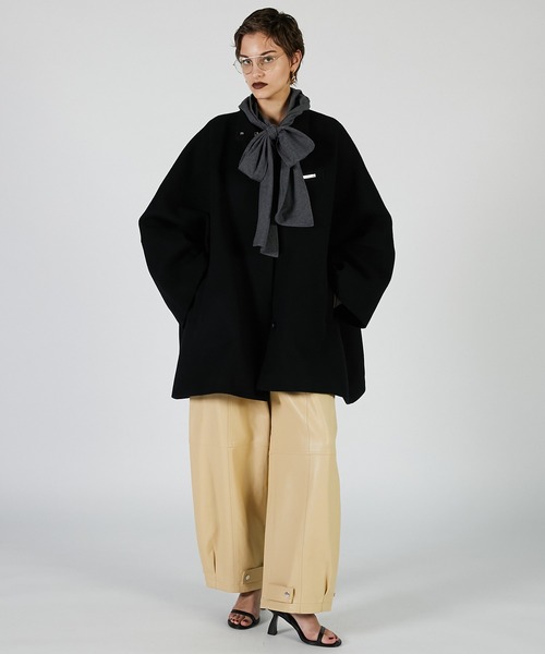 PRANK PROJECT（プランクプロジェクト）の「Fauxレザージョガーパンツ / Faux Leather Jogger Pants（その他パンツ・レディース・ライトイエロー/ブラック/レッド・38/36）」の10枚目の写真