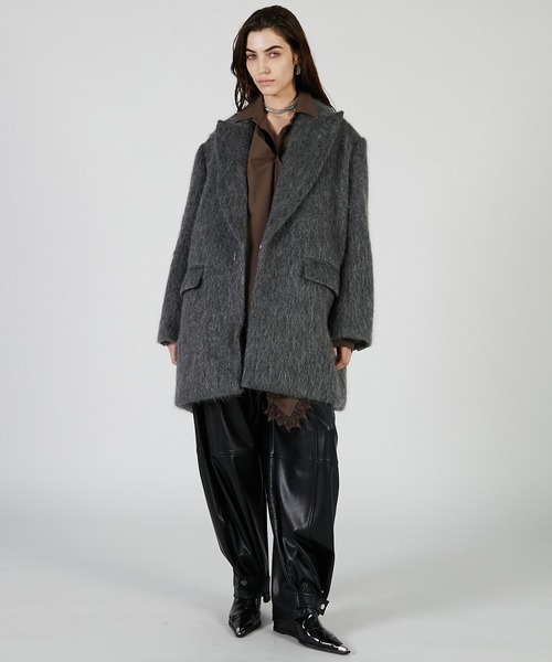 PRANK PROJECT（プランクプロジェクト）の「Fauxレザージョガーパンツ / Faux Leather Jogger Pants（その他パンツ・レディース・ライトイエロー/ブラック/レッド・38/36）」の21枚目の写真