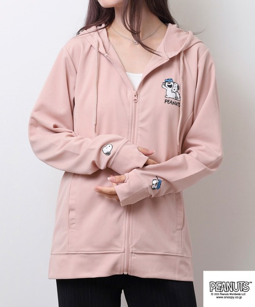 セール】PEANUTSハニカムドライZIPパーカー（パーカー）｜PEANUTS