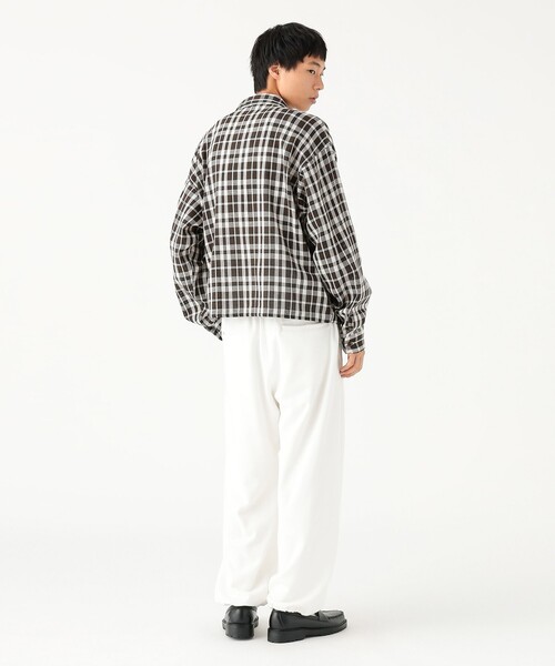 BEAMS（ビームス）の「ワイドショートフィット メッシュ ジップアップ シャツ（シャツ/ブラウス・メンズ・ブラウン/ネイビー・XL/L/M/S）」の10枚目の写真